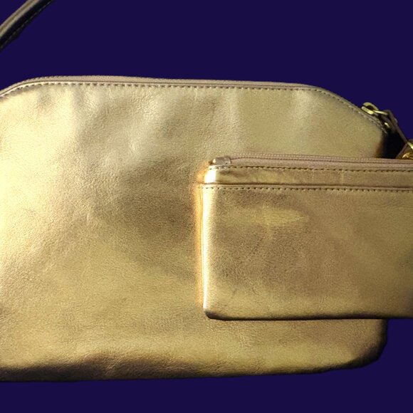 Lodis Clutch and Lodis Card Key Holder Metallic Gold Hardware NWOT - Picture 10 of 10